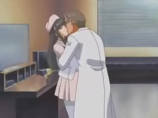 Hentai enfermeiras em calor exposição seu luxúria para personagem johnson