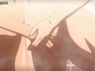 Dögös anime leszbikusok dörzsölés és megosztás tag
