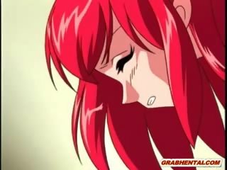 Κοκκινομάλλα/ης hentai adolescent που πιάστηκε και poked όλα τρύπα με πλοκάμια c