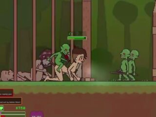 Captivity &vert; στάδιο 3 &vert; γυμνός θηλυκός survivor fights αυτήν τρόπος μέσω σεξουαλικά ξύπνησε goblins αλλά fails και παίρνει πατήσαμε σκληρά κατάποση liters του σπέρμα &vert; hentai παιχνίδι gameplay p3