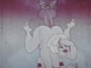 Bust A Nut To Vintage Animated adult movie Toons