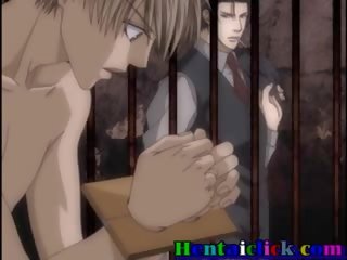 Tied Up Hentai Gay Twink first-rate Bareback Fucked