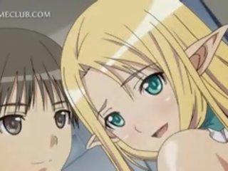 Blondi anime fairy päällä korot puhaltaa ja nussii kova pistellä