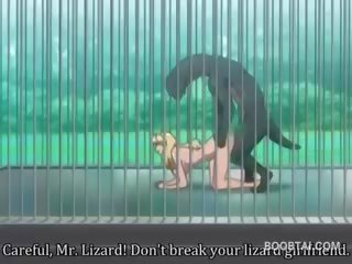 Veliko oprsje animirano ljubimec kurba pribil težko s pošast pri na zoo