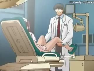 Specialist ある cruelly examining 看護師 s 膣