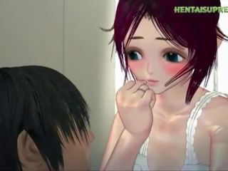 HentaiSupreme.COM - Hentai teenager Barely Capable Taking That putz in Pussy