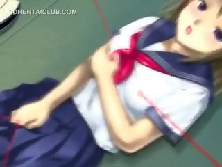 Hentai enchantress im schule uniform masturbieren muschi