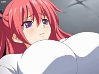 Anime anak perempuan menggosok yang besar-besaran zakar