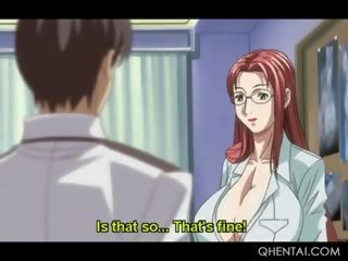 Excited Hentai Teacher In Huge Tits Rides Students prick In