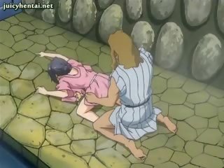 Buhok na kulay kape anime makakakuha ng fucked