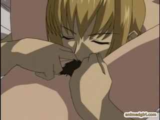 Anime magkasintahan makakakuha ng licked kanya mabuhok puke