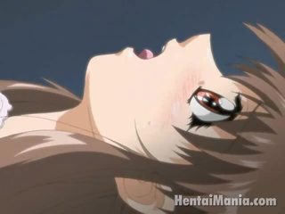 Příjemný anime liška získávání růžový plešatý píča olízl podle ji milenec