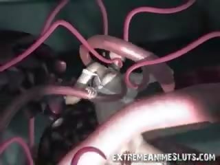 3D Ms Destroyed By Alien Tentacles!
