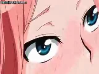Enchanting Ginger Anime Teen Blowing Tube Part5
