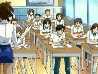 Anime sekolah guru dalam pendek skirt filem-filem faraj